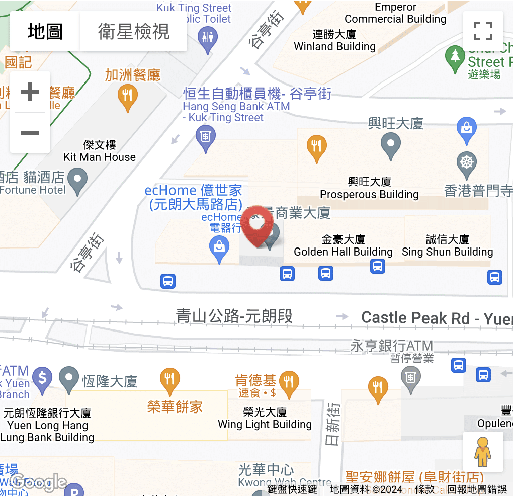 Google Map for Yuen Long Clinic